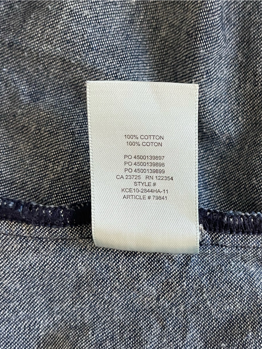 Denim Forum ($110) Western Denim Shirt in Vintage Dark Blue - Picture 14 of 14